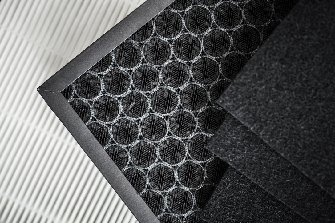 Various high-end air filters (carbon pre-filter and HEPA filter)